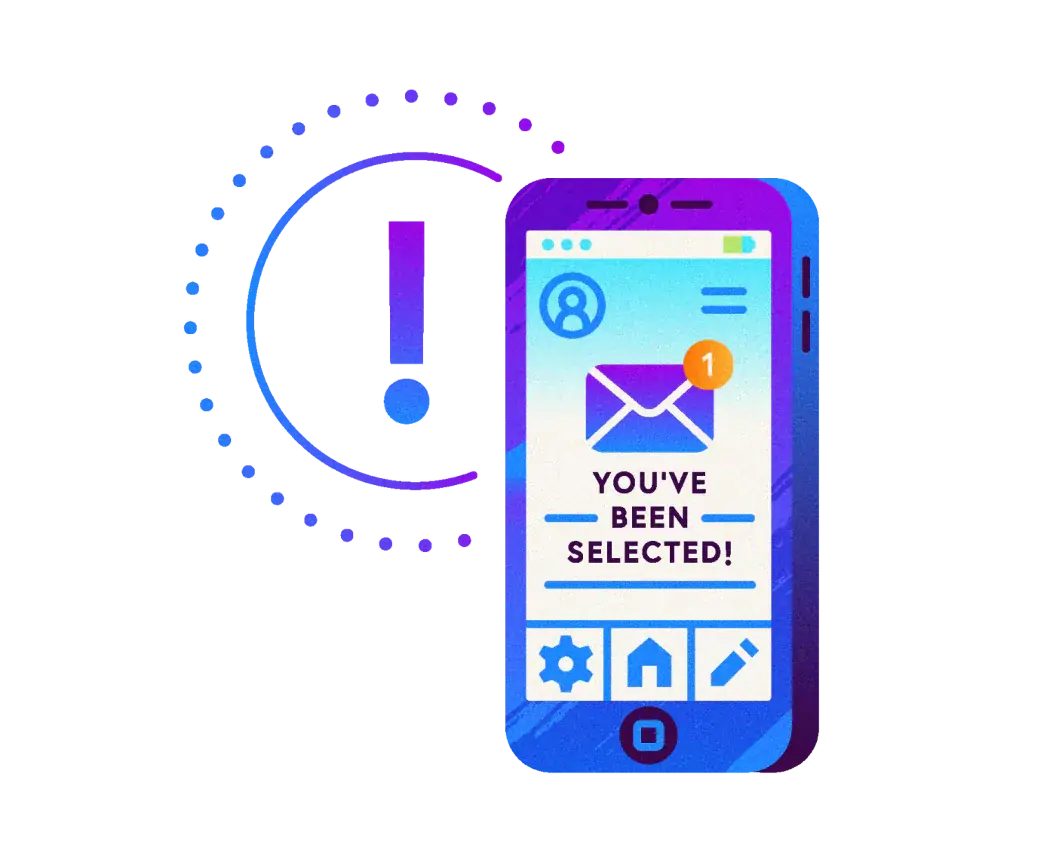 Application response on mobile device