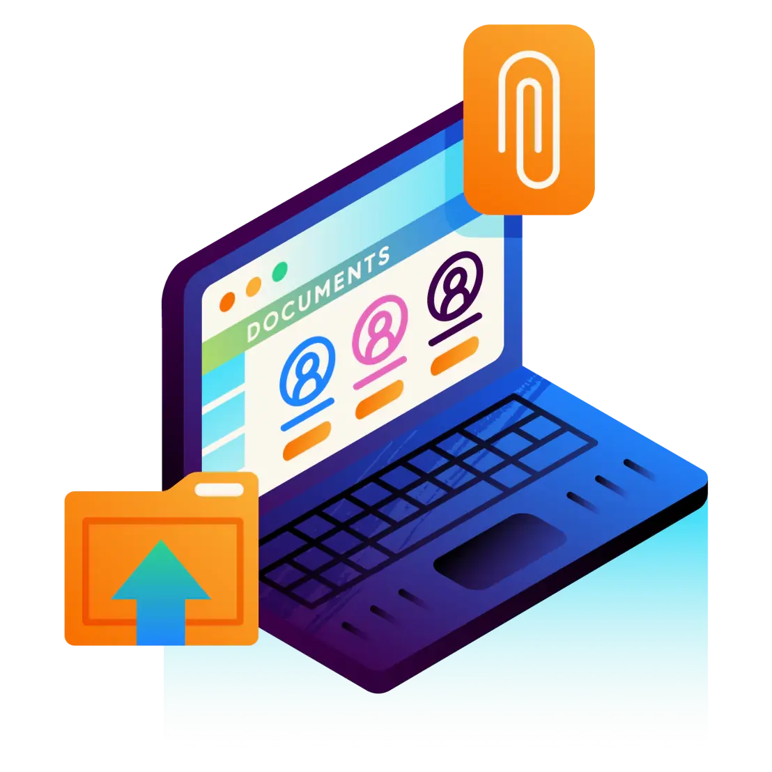 Document sharing graphic